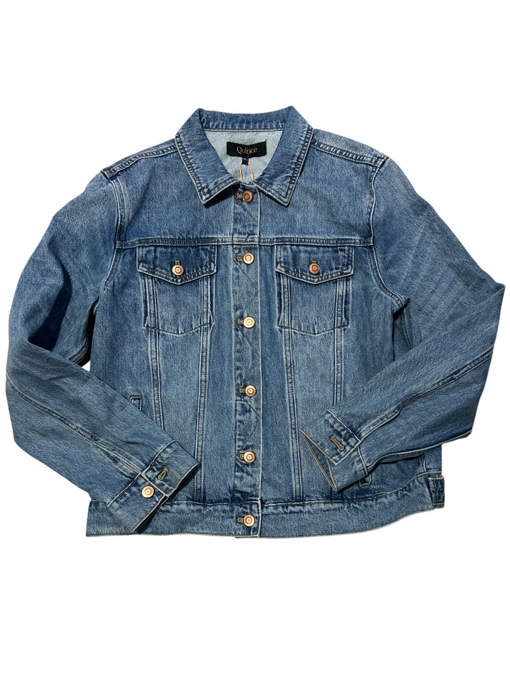 Quince 100% Organic Cotton Denim Jacket Size XL NWT - Picture 4 of 6